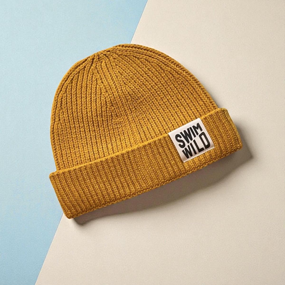Mustard Fisherman Chunky Knit hat
