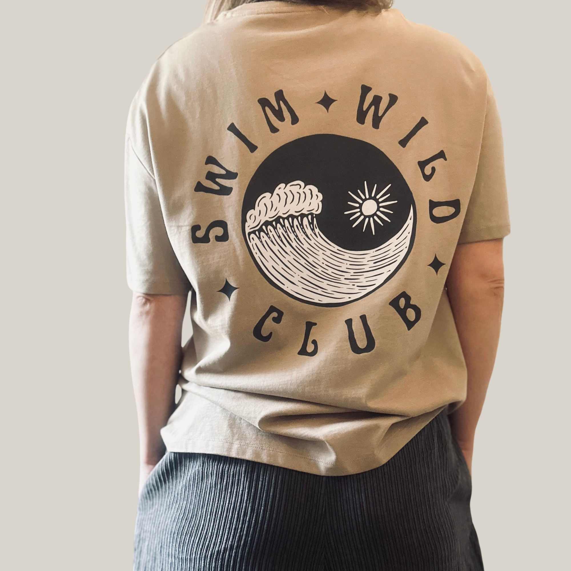 Swim Wild Club T-Shirt / Sand