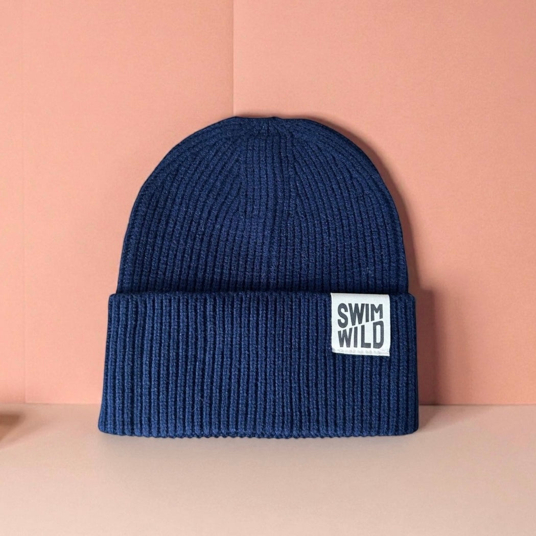 Chunky Knit Beanie - Navy