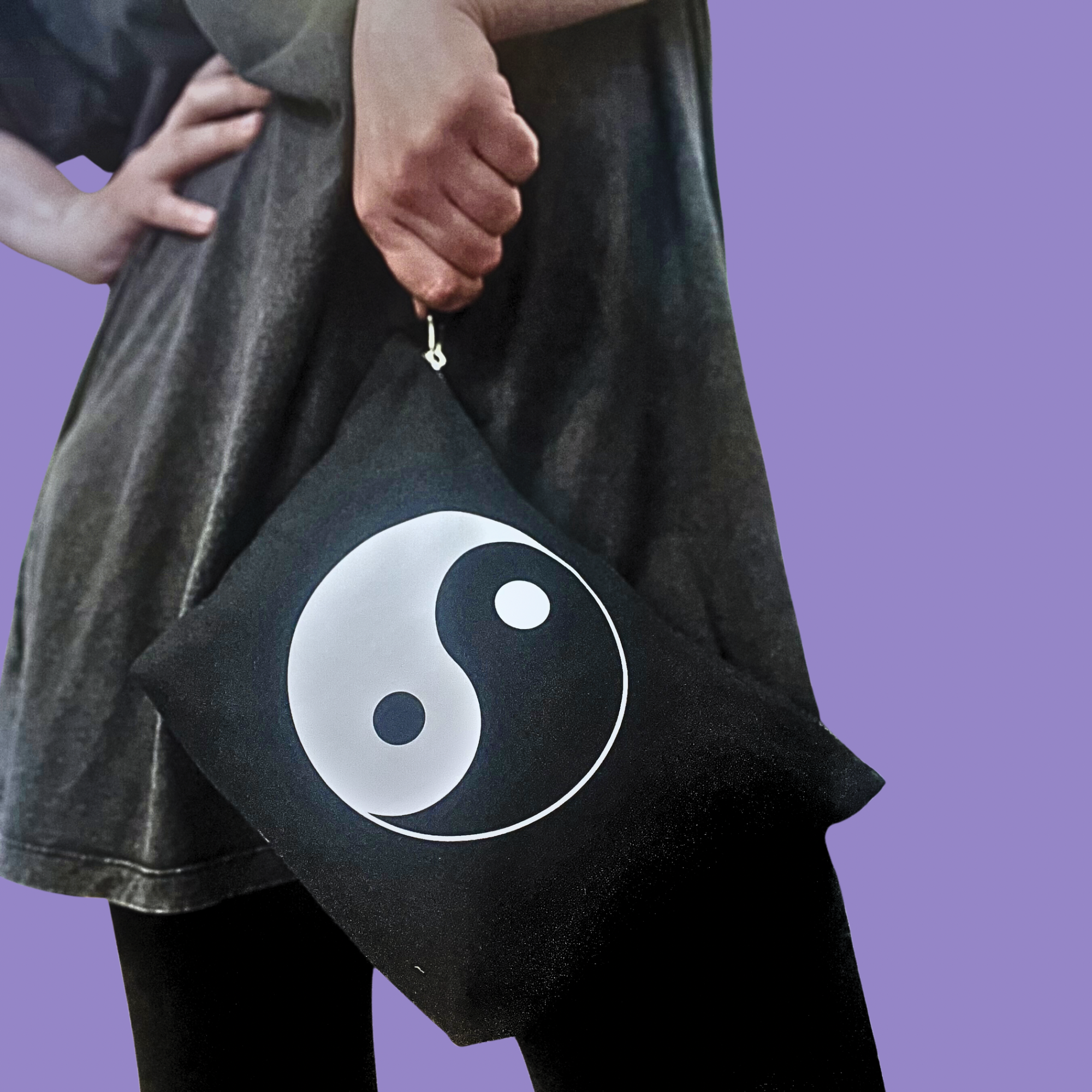 Ying Yang zip bag