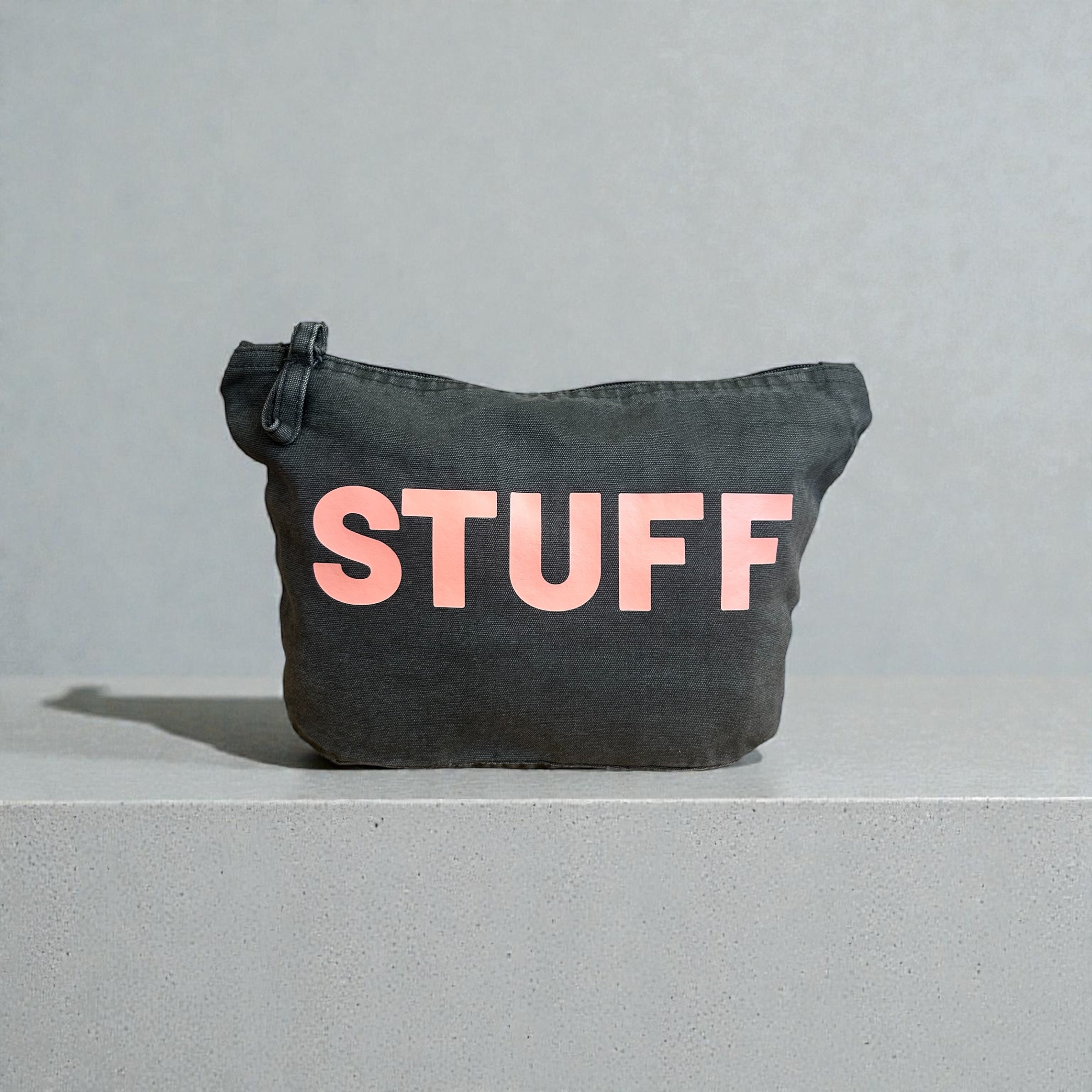 Stuff zip bag / Stonewash Black