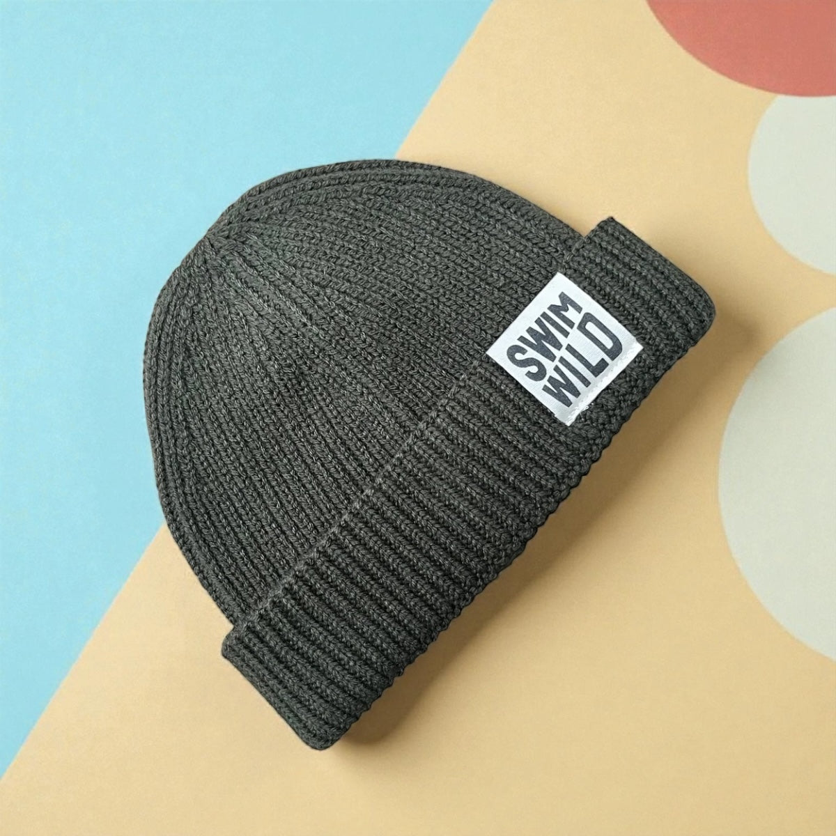 Khaki Fisherman Chunky Knit hat