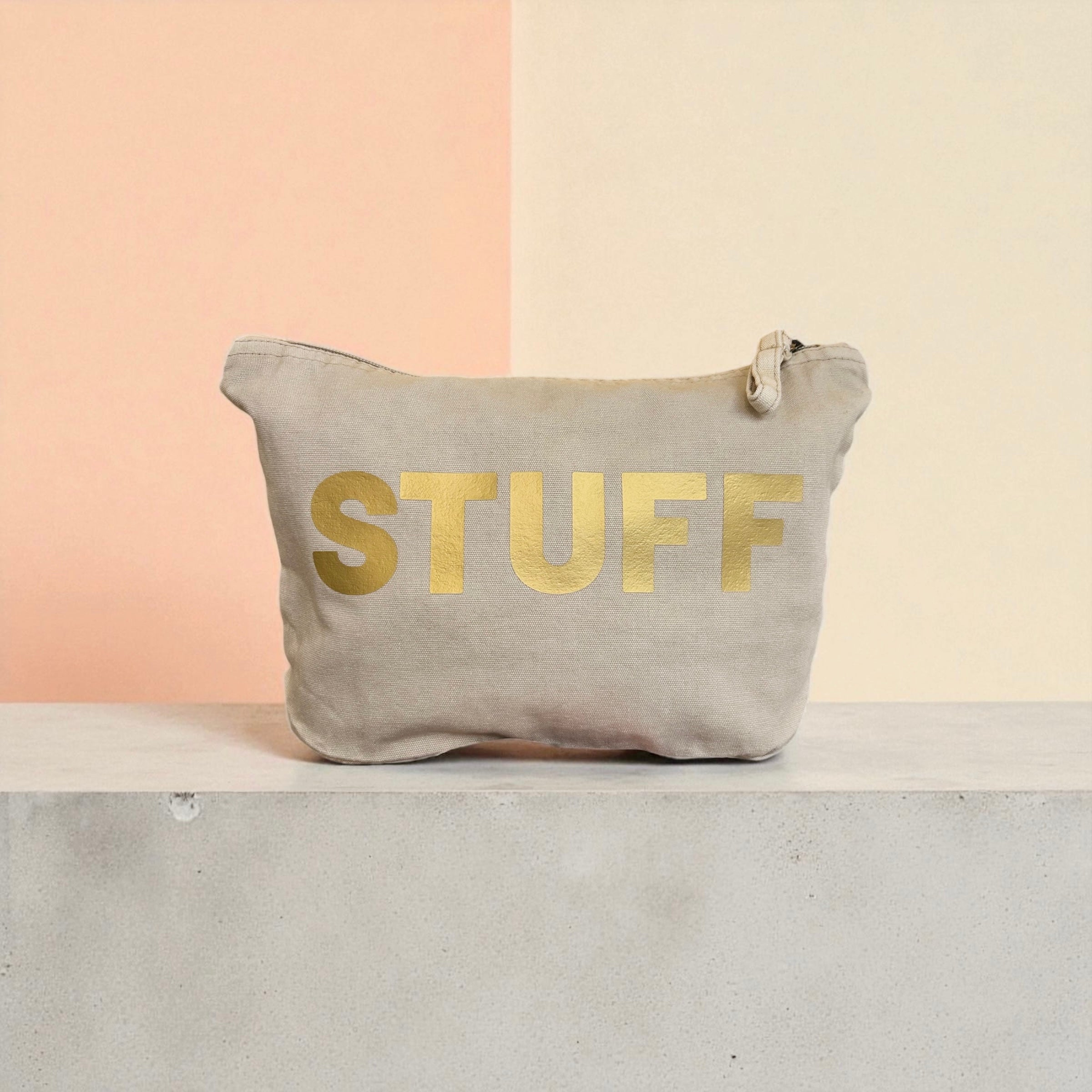 Stuff zip bag / Gold