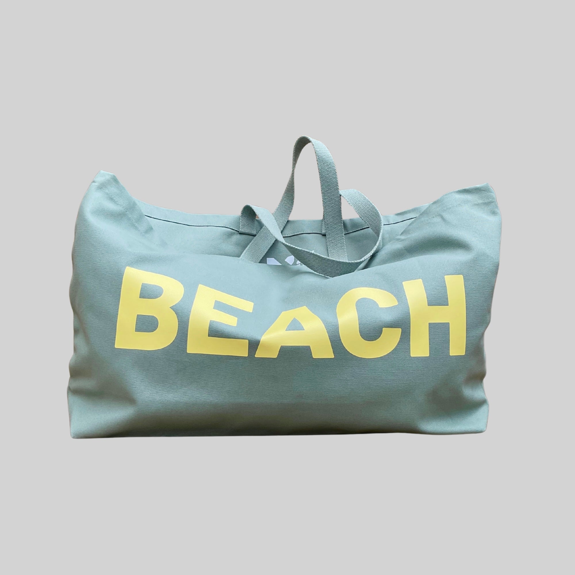 Jumbo BEACH Bag Sage/Lemon