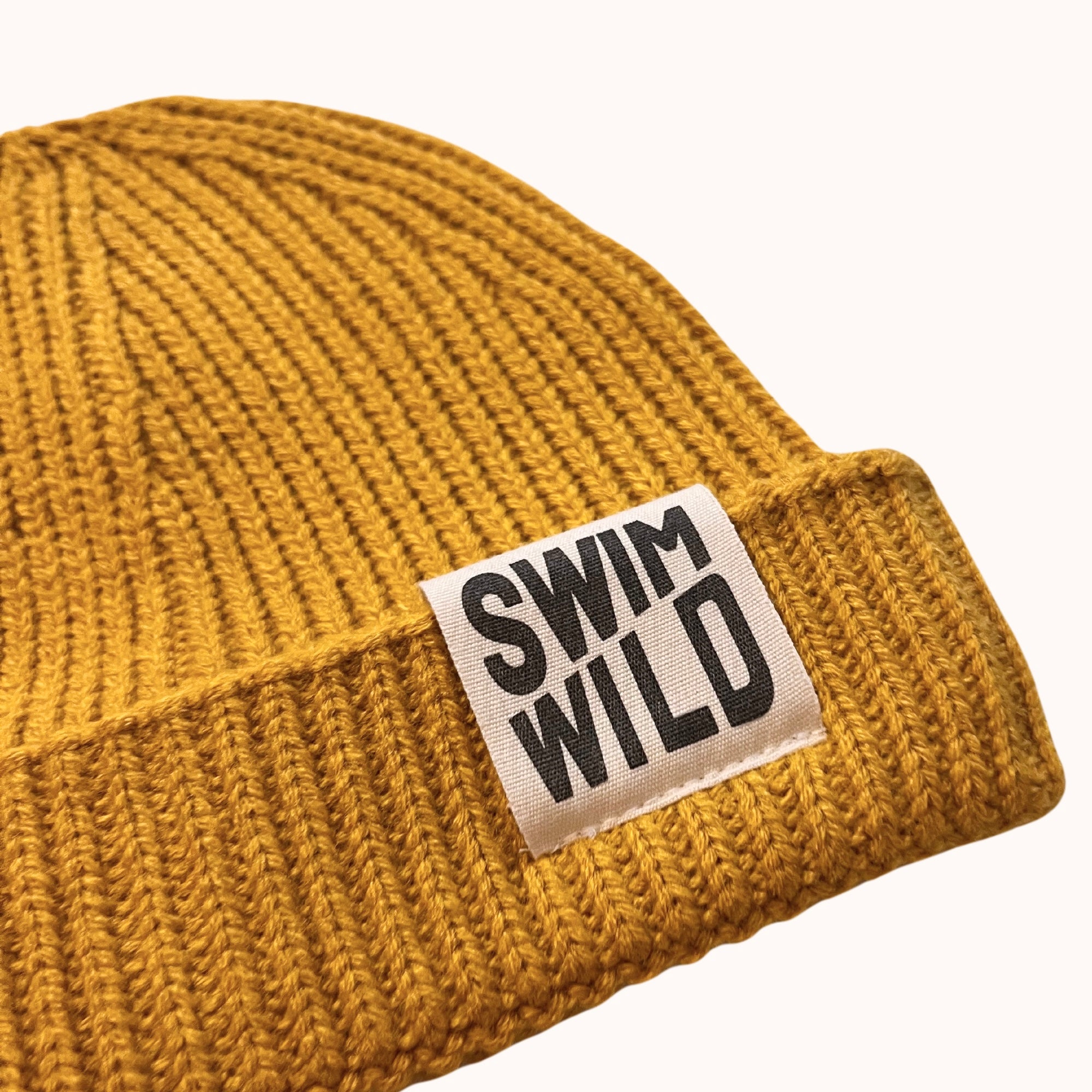 Mustard Fisherman Chunky Knit hat