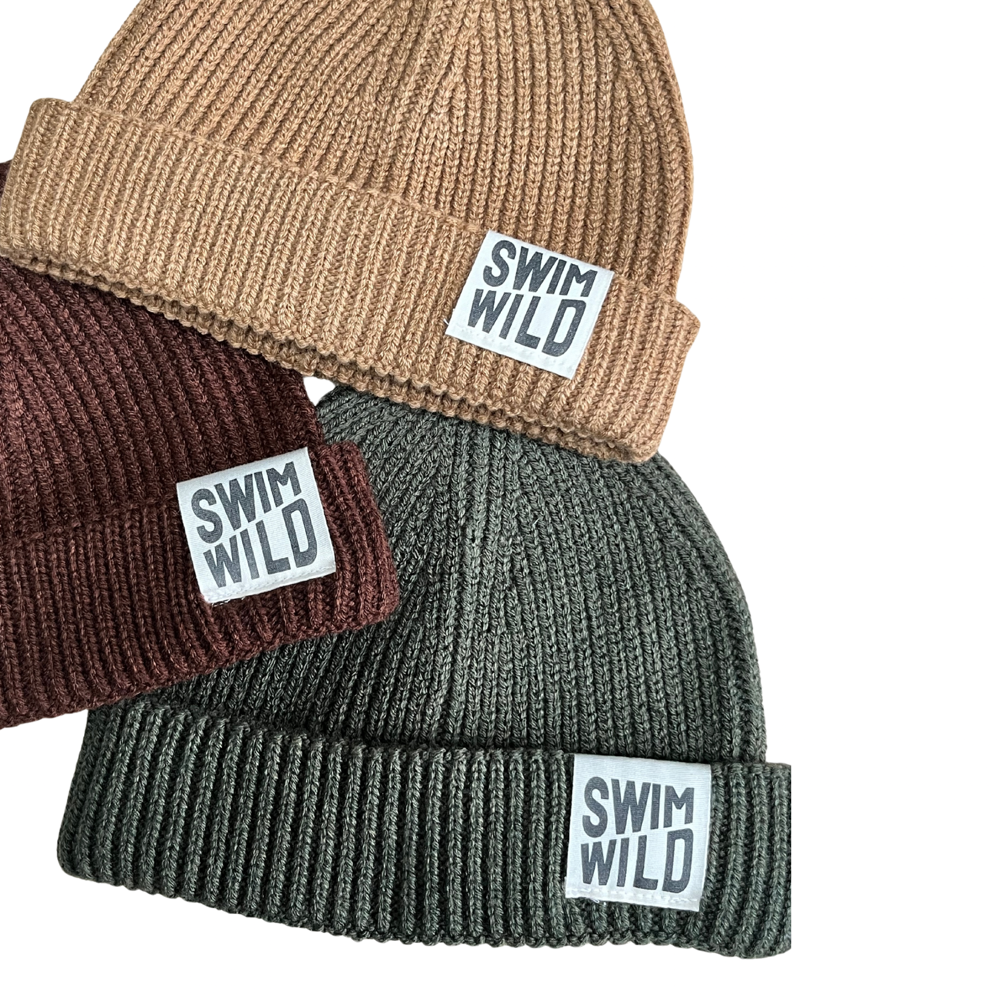Khaki Fisherman Chunky Knit hat