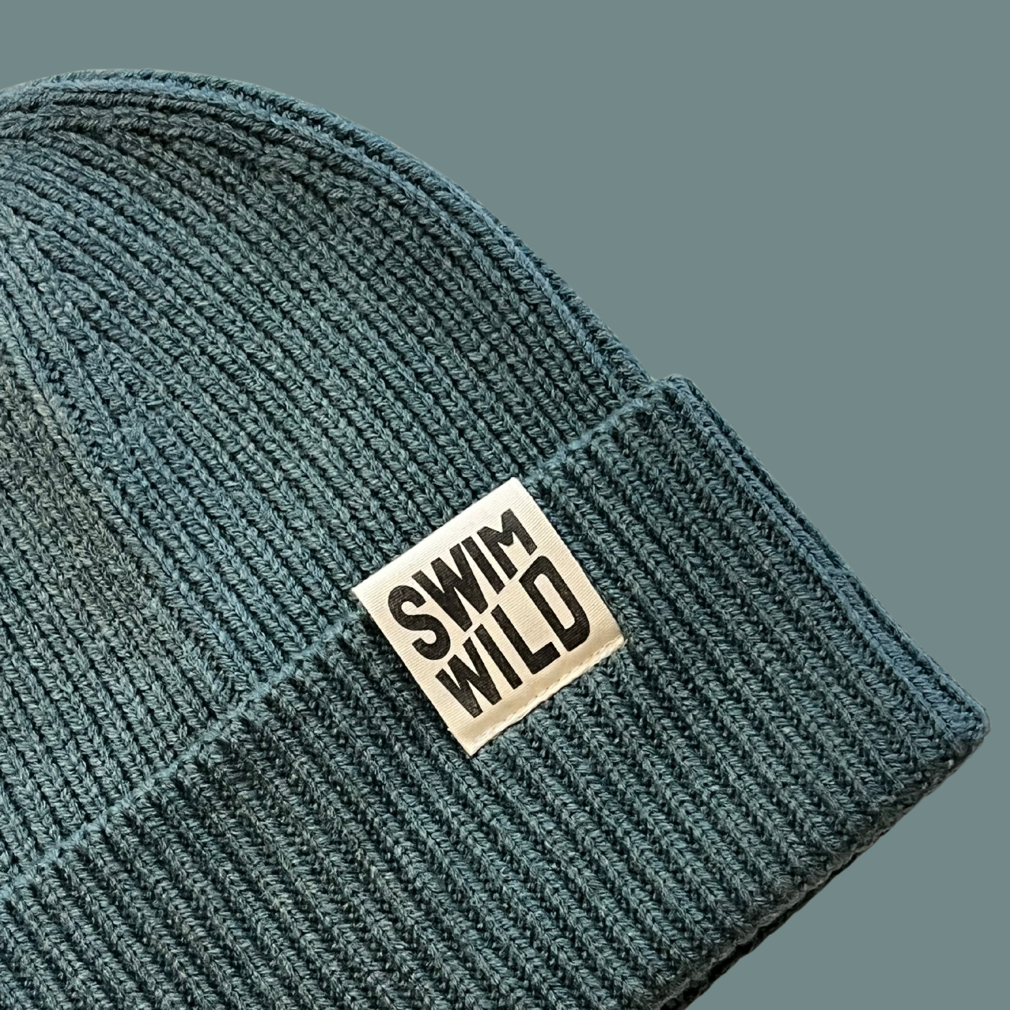 Sea Blue chunky Knit Beanie