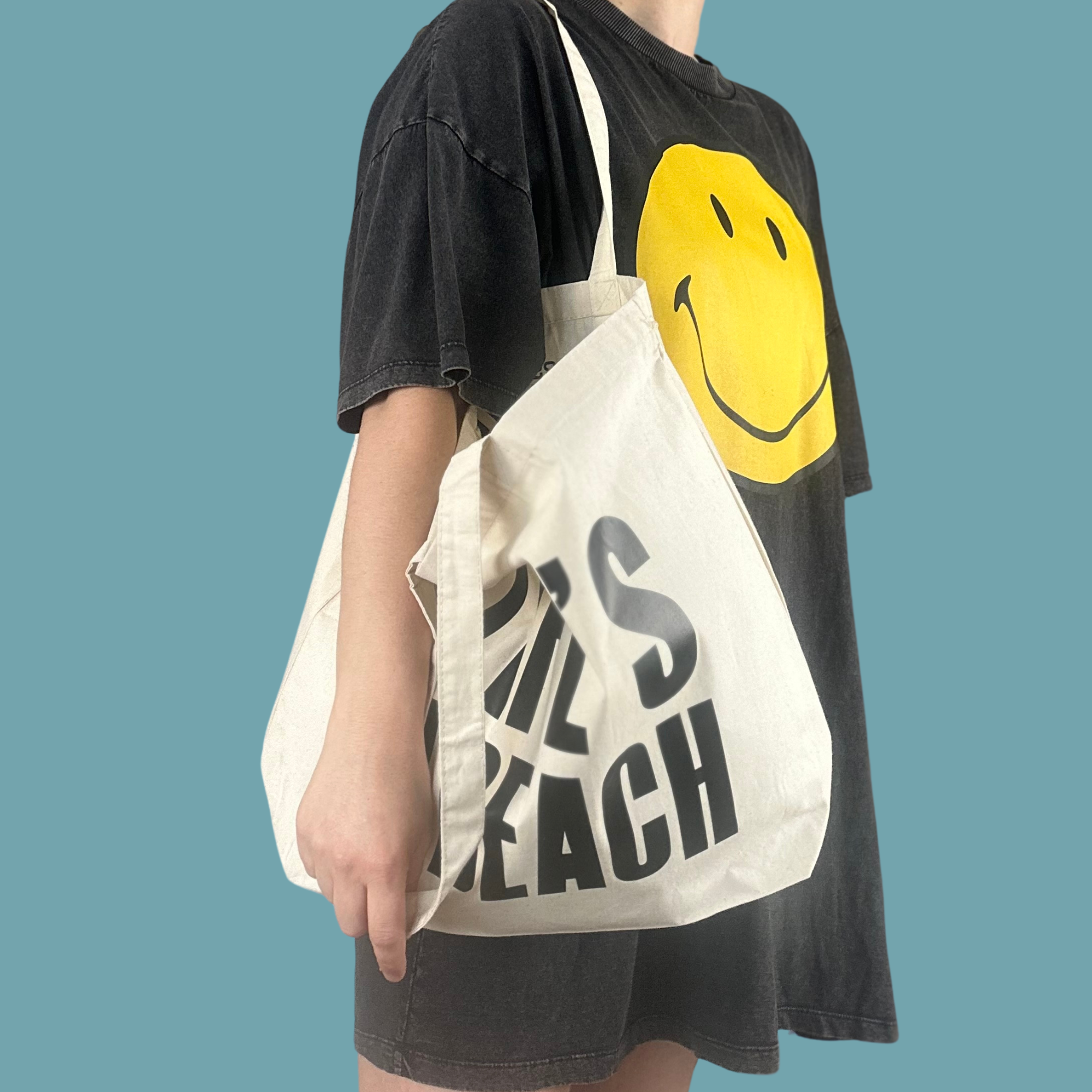 Life’s a beach tote - Natural / Black