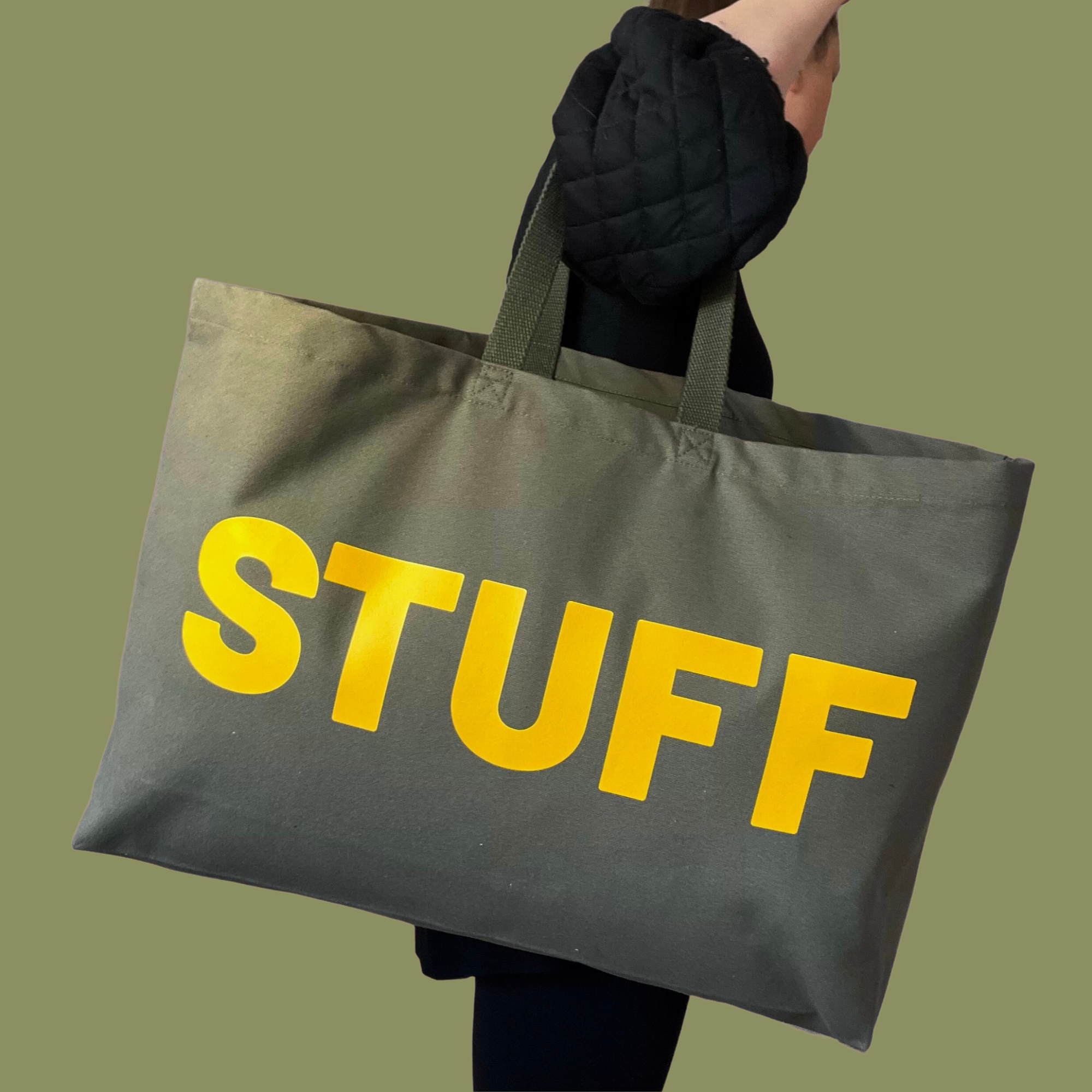 Jumbo Olive STUFF Bag