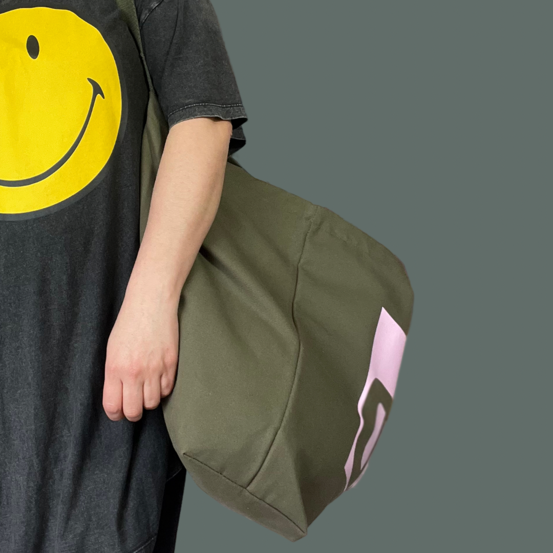 Jumbo Swim Wild Bag | Olive / Pink