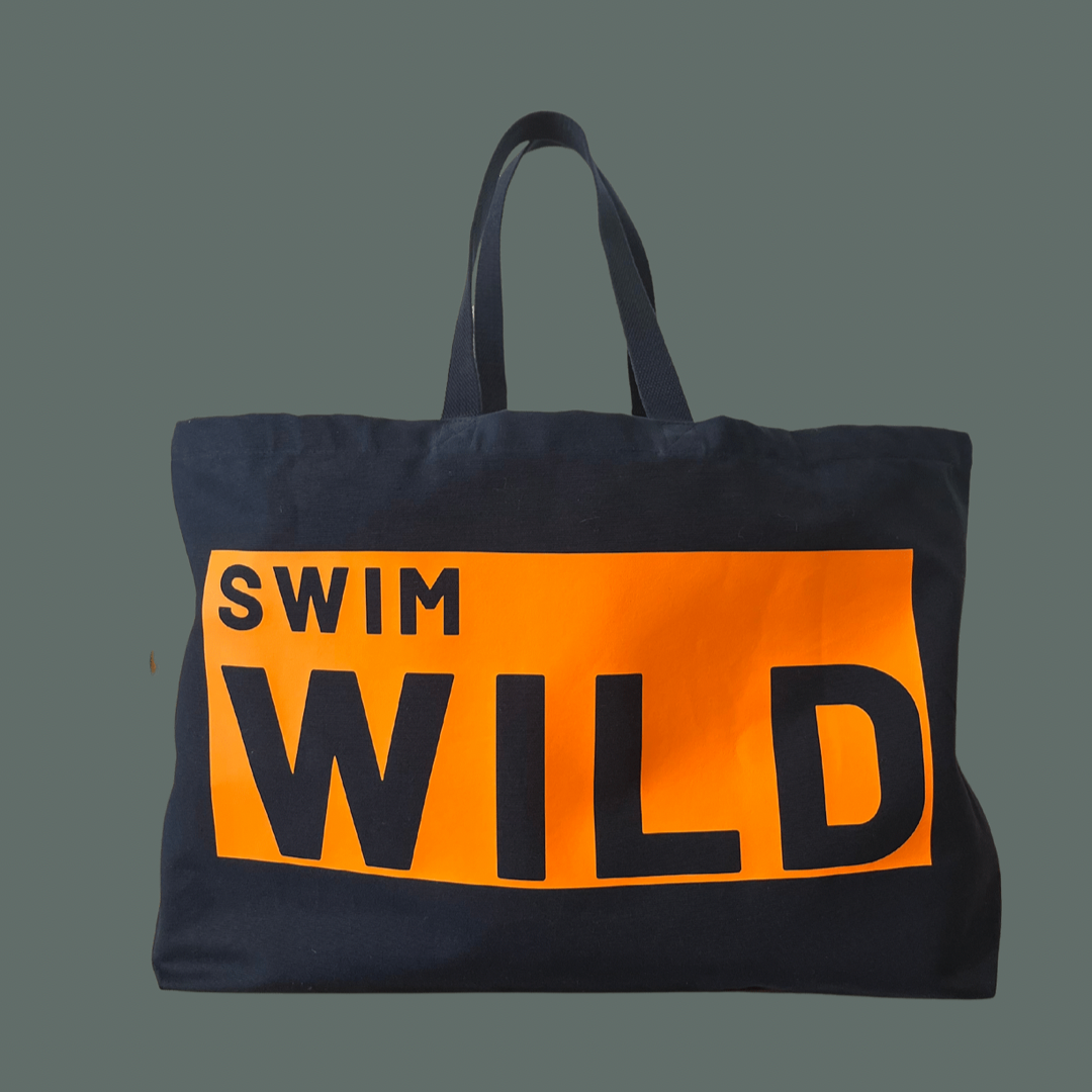 Jumbo Swim Wild Bag | Navy/Neon orange