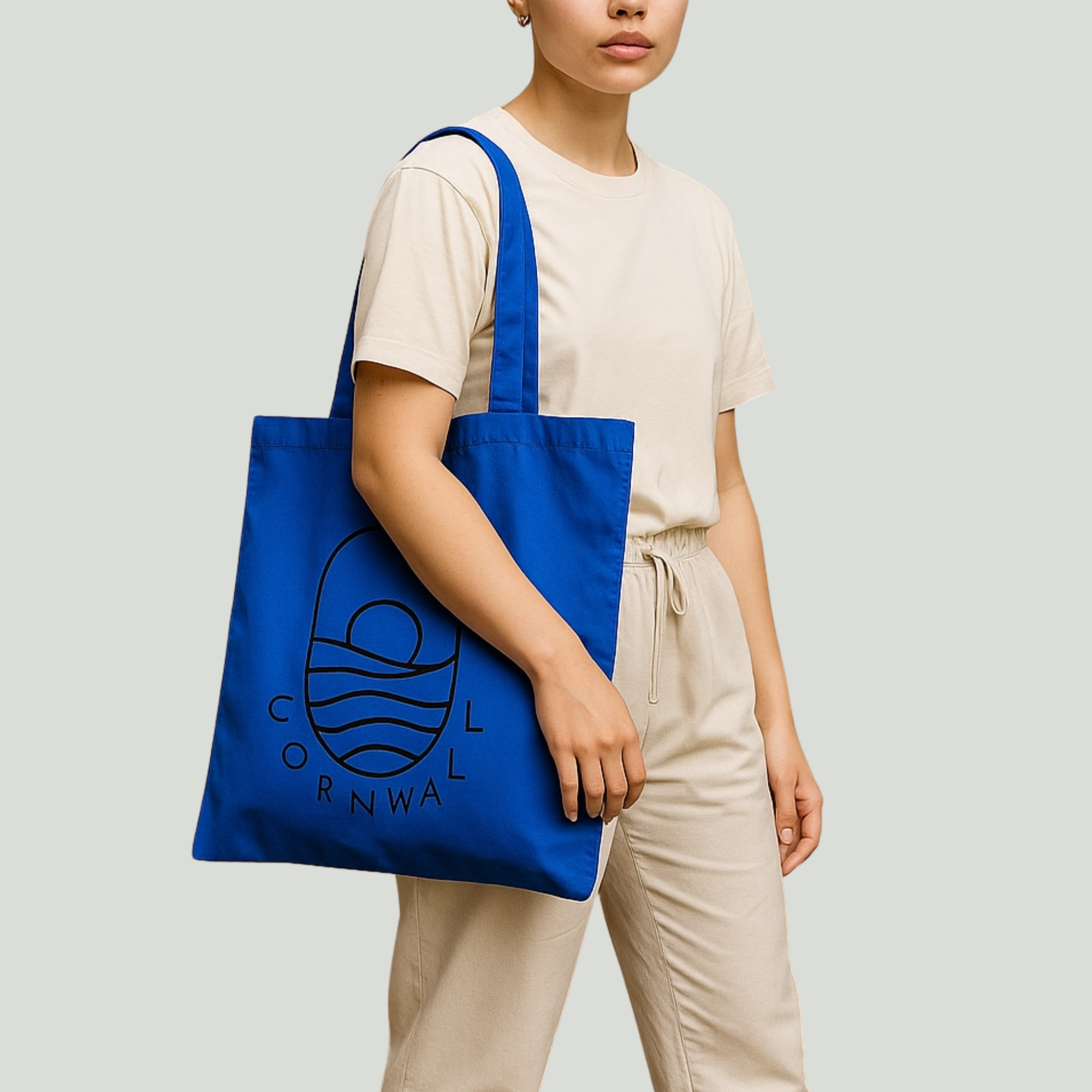 Cobalt Cornwall Oval Tote