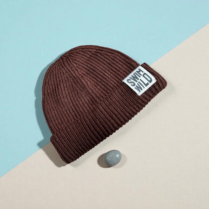 Walnut fisherman Chunky Knit hat