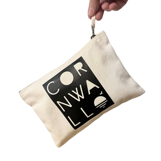 Natural Cornwall small zip bag