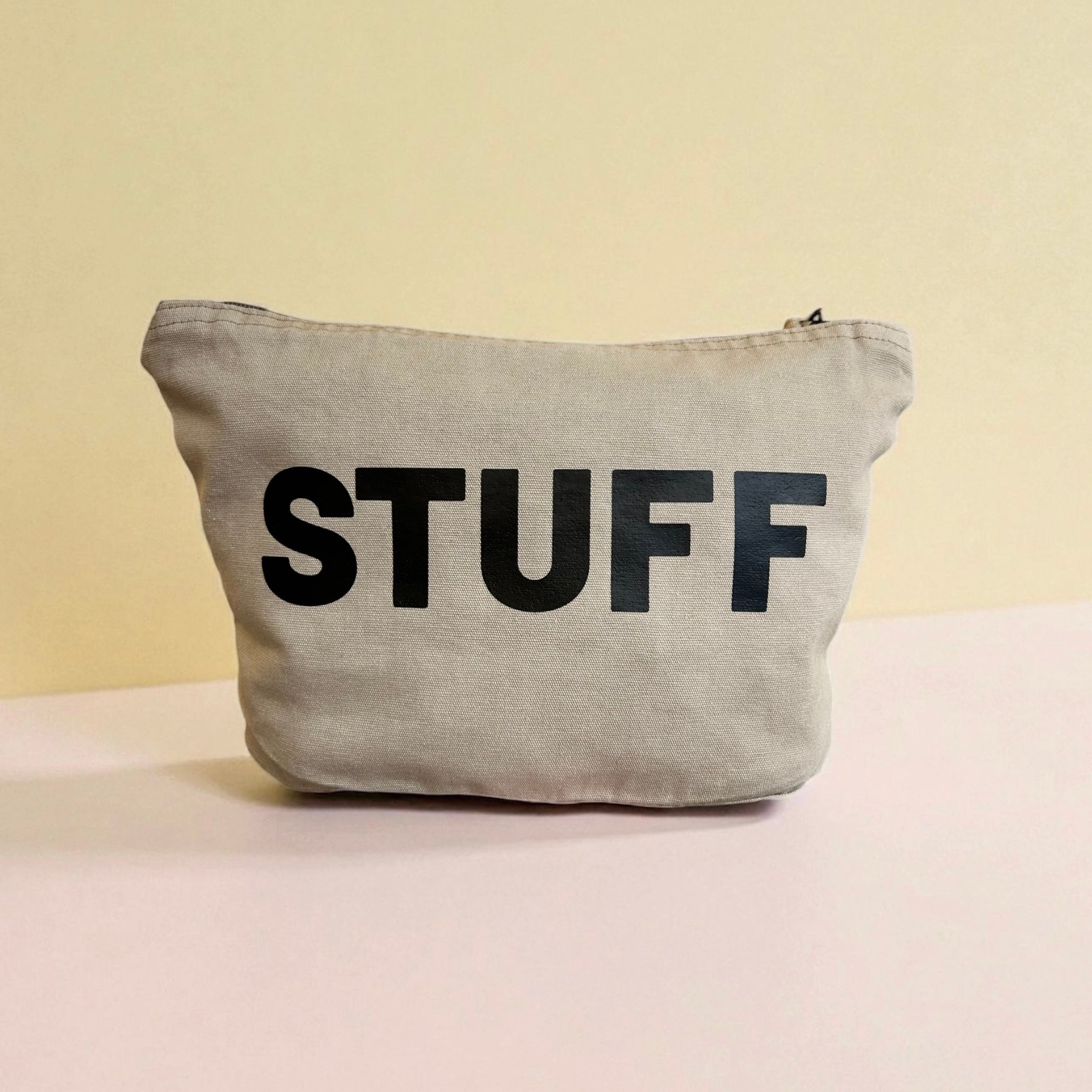 Stuff zip bag / Beige