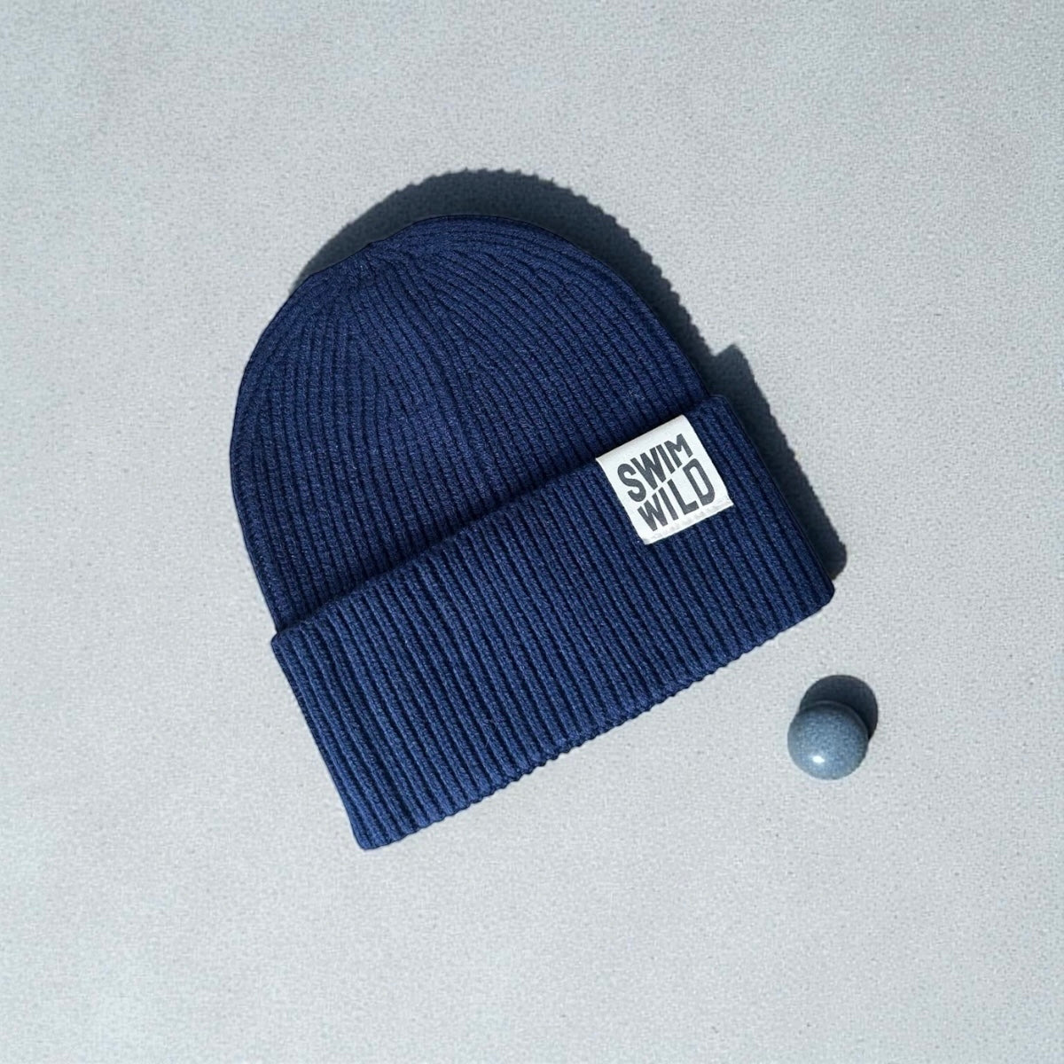 Chunky Knit Beanie - Navy