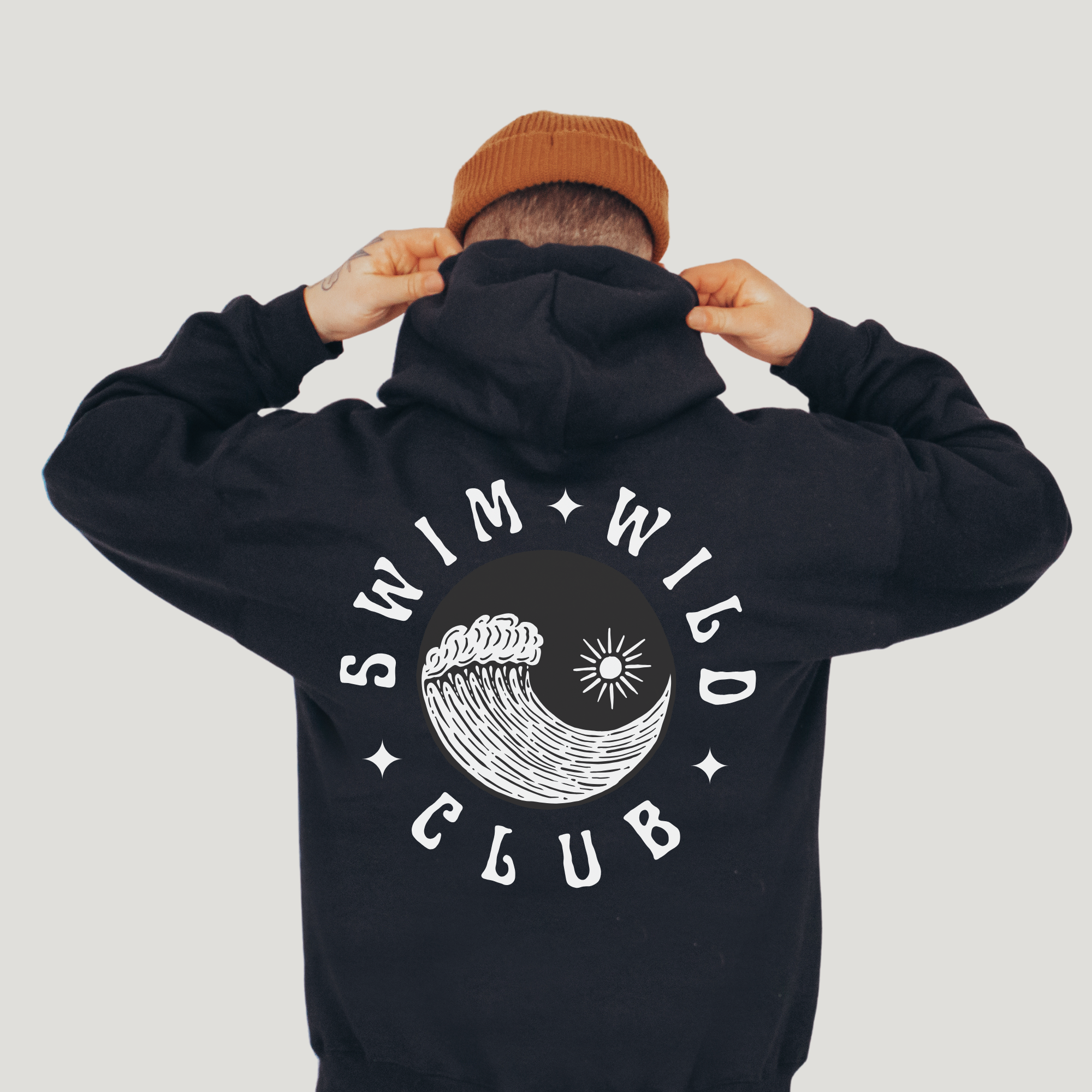 Black Swim Wild Club Hoodie