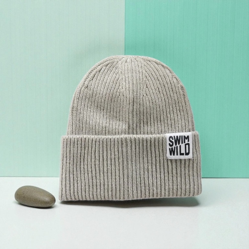 Oat chunky Knit Beanie