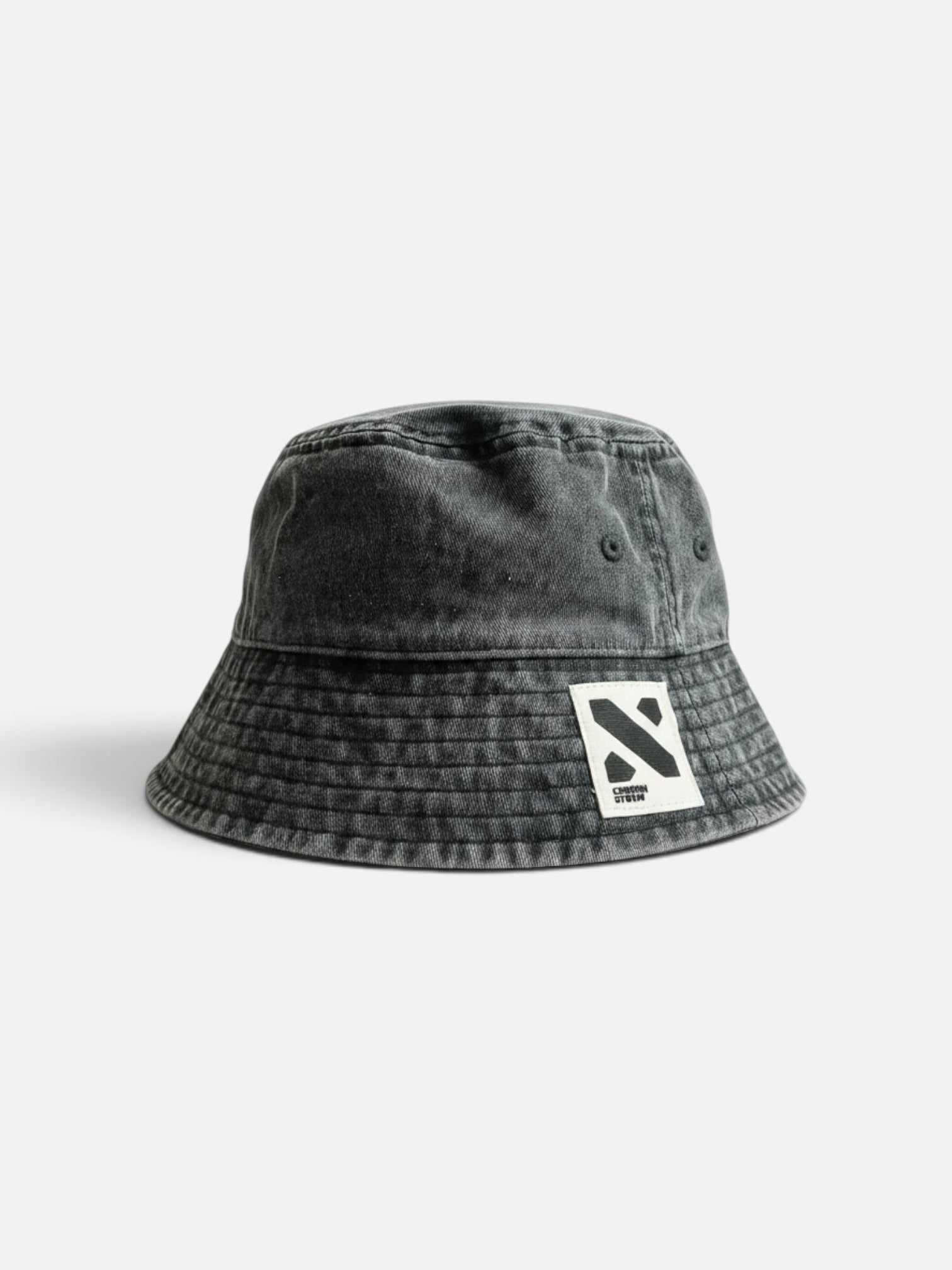 Faded Black washed bucket hat