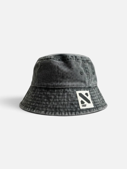 Faded Black washed bucket hat