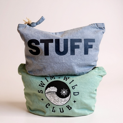 Swim Wild Club zip bag - Vintage Green