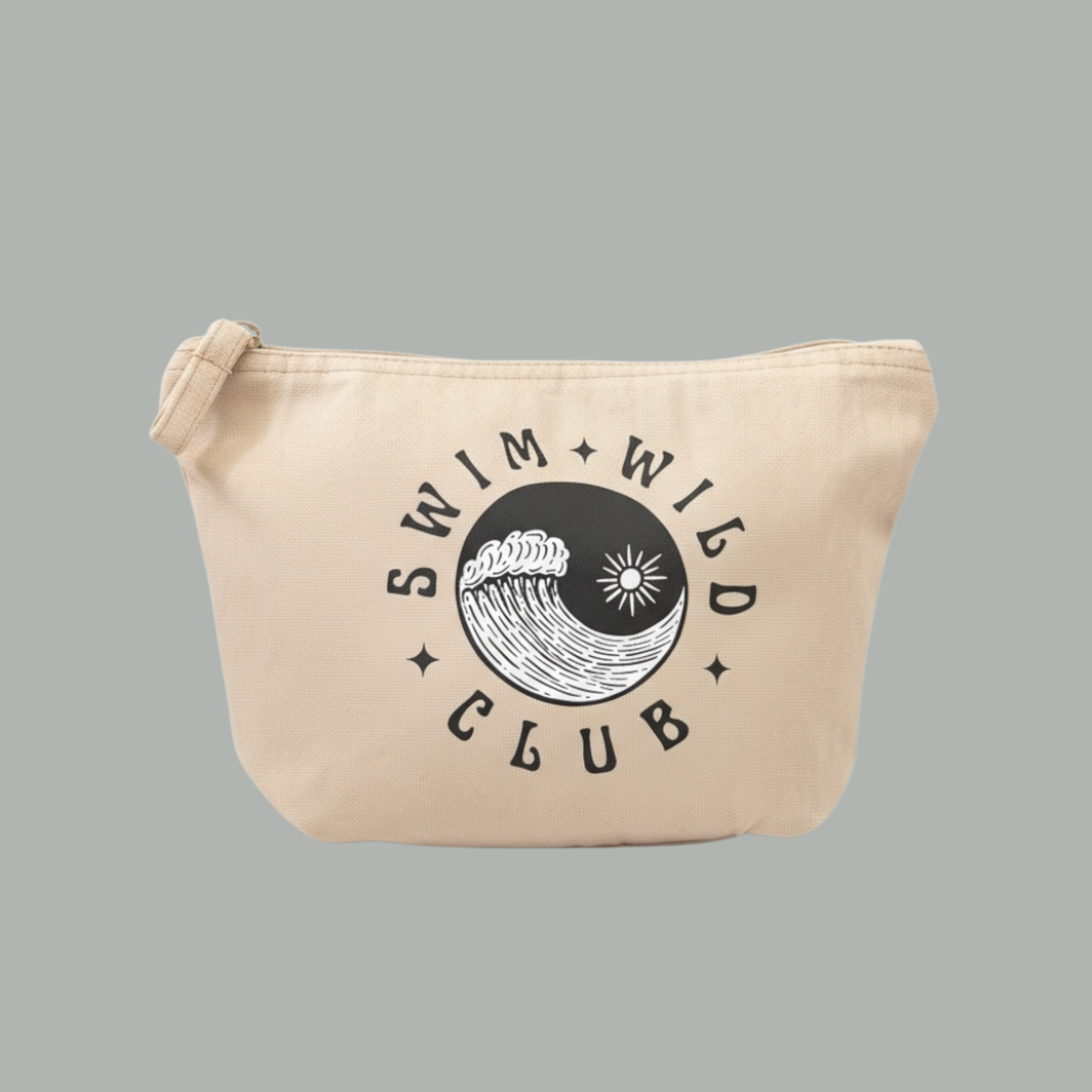 Swim Wild Club zip bag - Washed Sand
