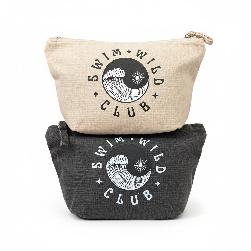 Swim Wild Club zip bag - Vintage Black