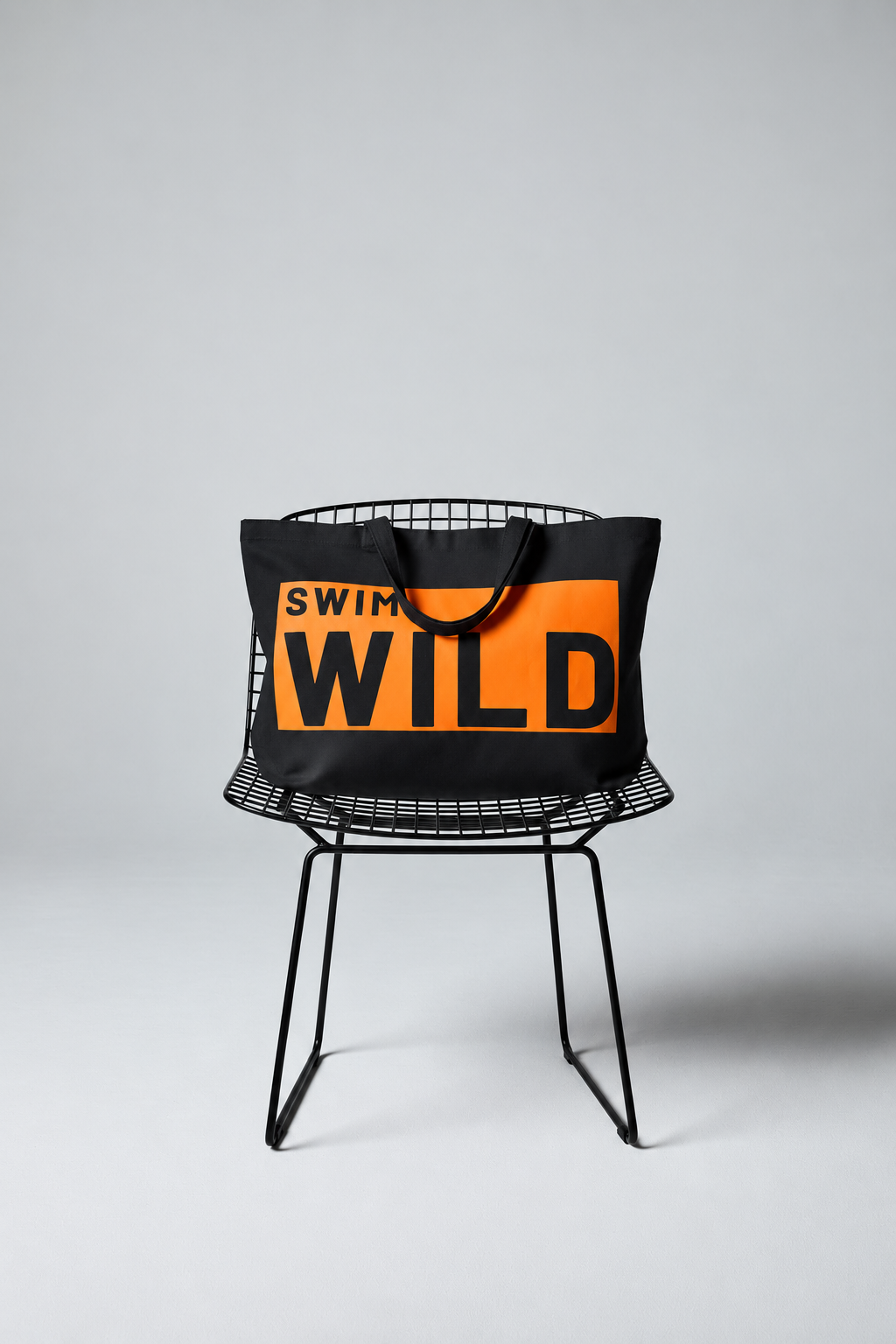 Jumbo Swim Wild Bag | Navy/Neon orange