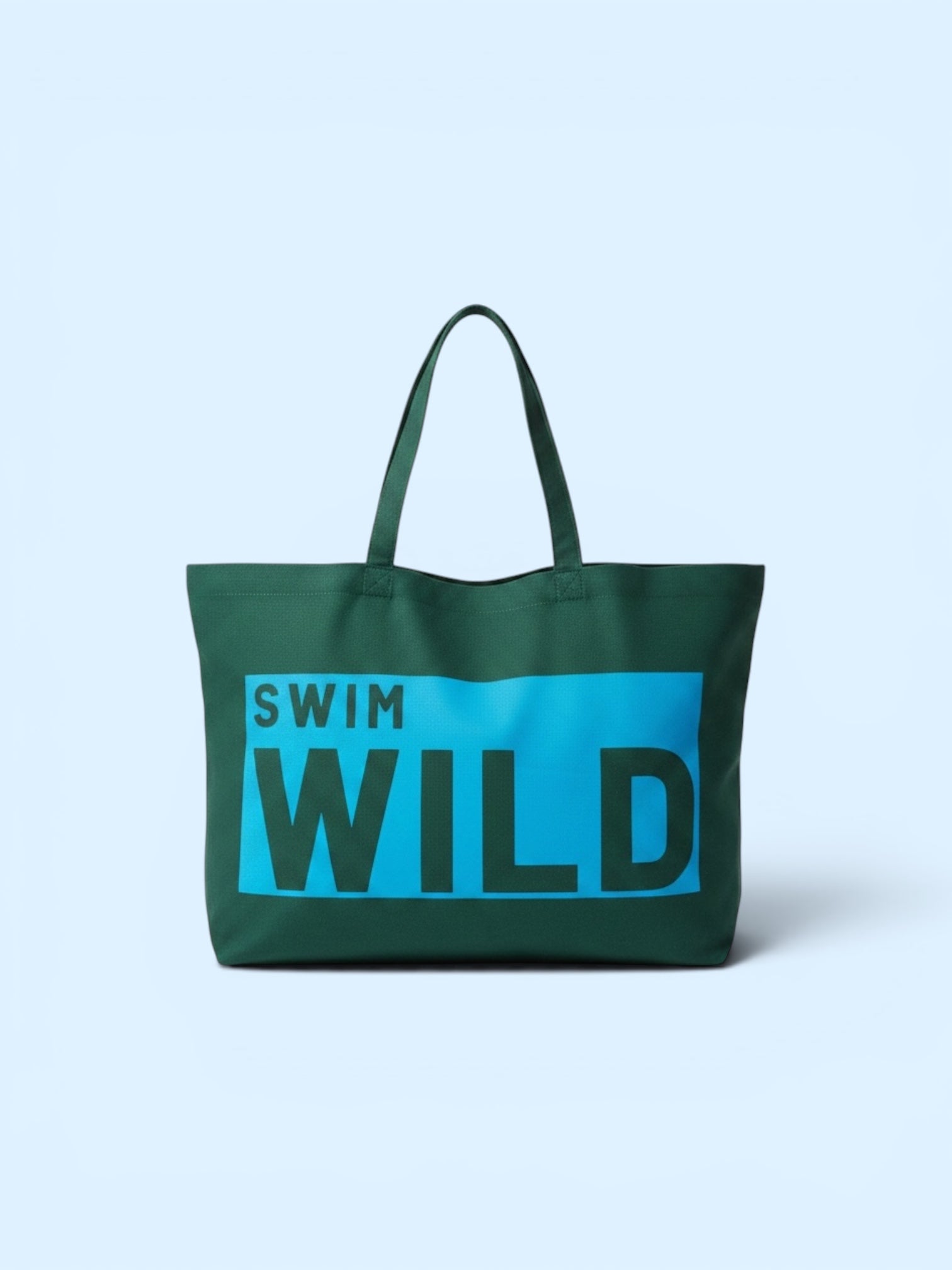 Jumbo Swim Wild Bag | Seaweed / Neon Blue