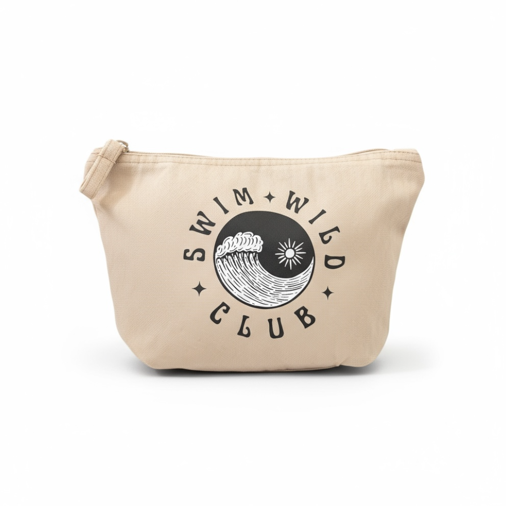 Swim Wild Club zip bag - Washed Sand