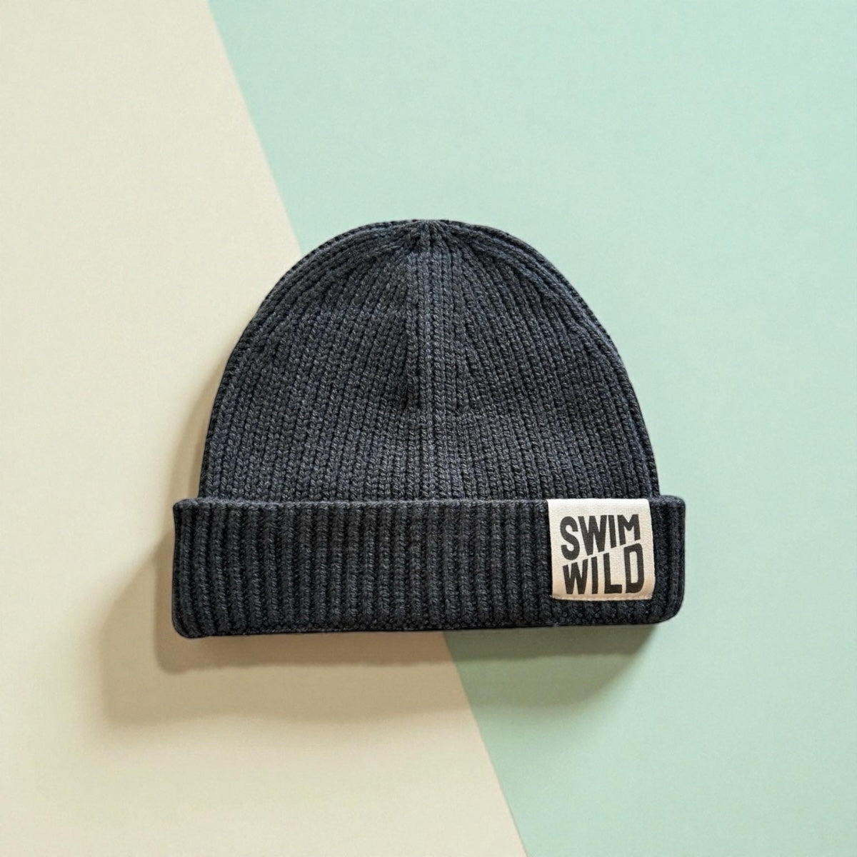 Fisherman Chunky Knit hat - Steel