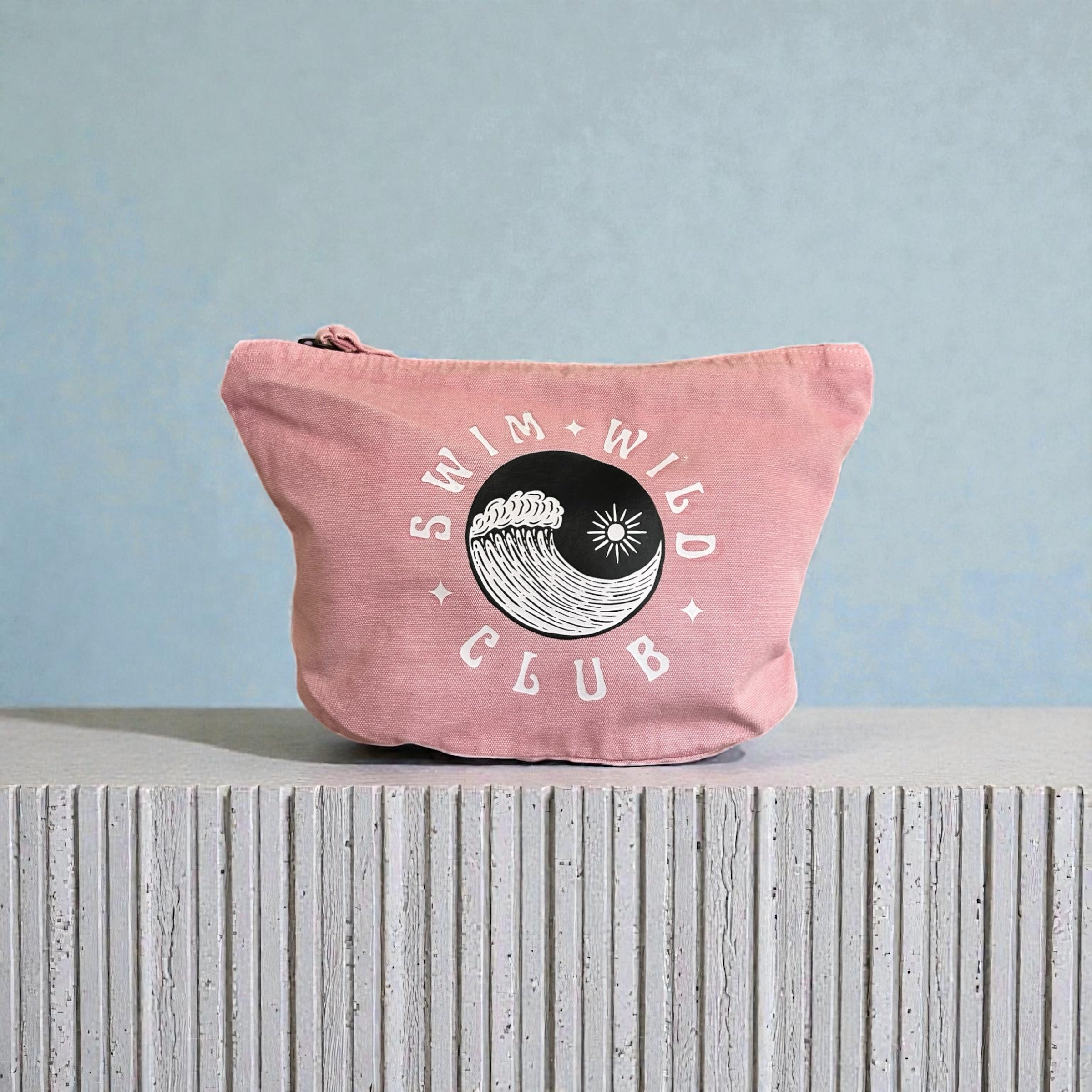 Swim Wild Club zip bag - Bubble Gum