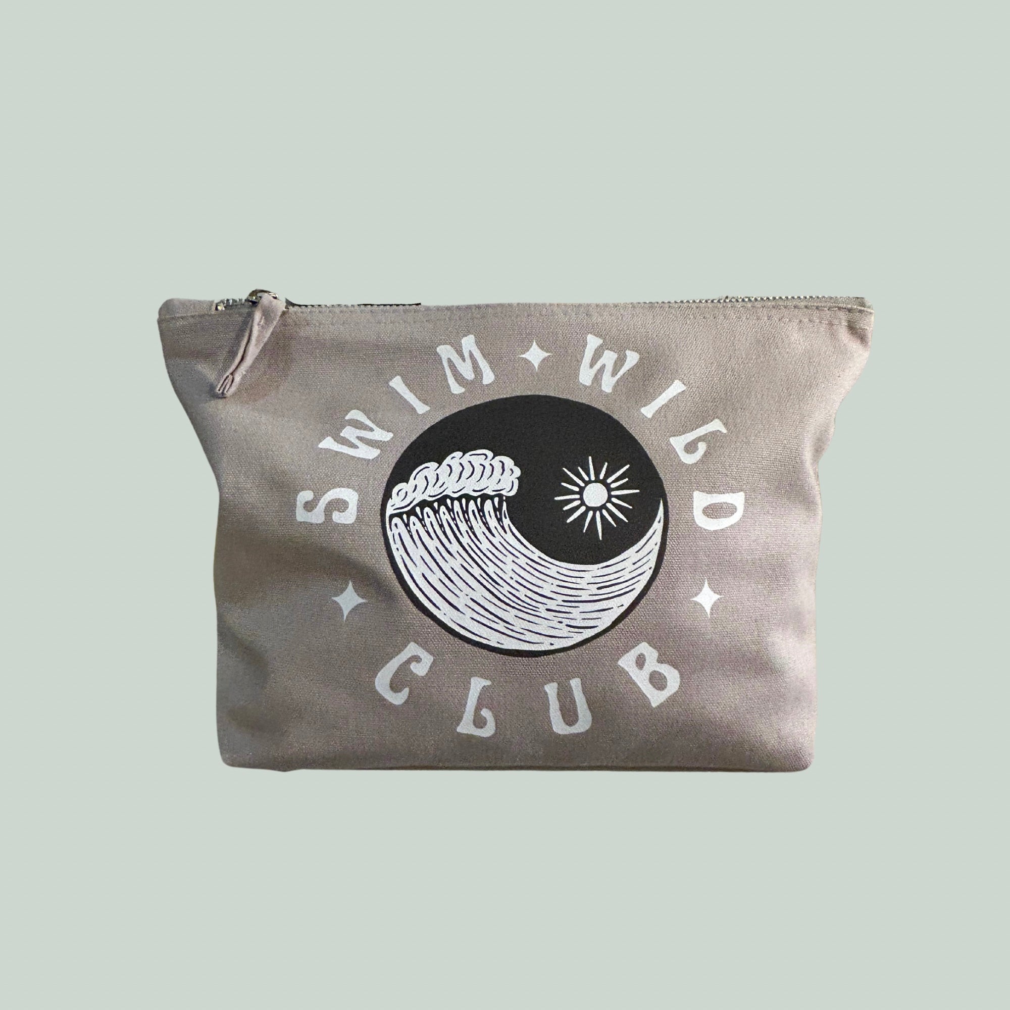 Swim Wild Club zip bag - Pebble