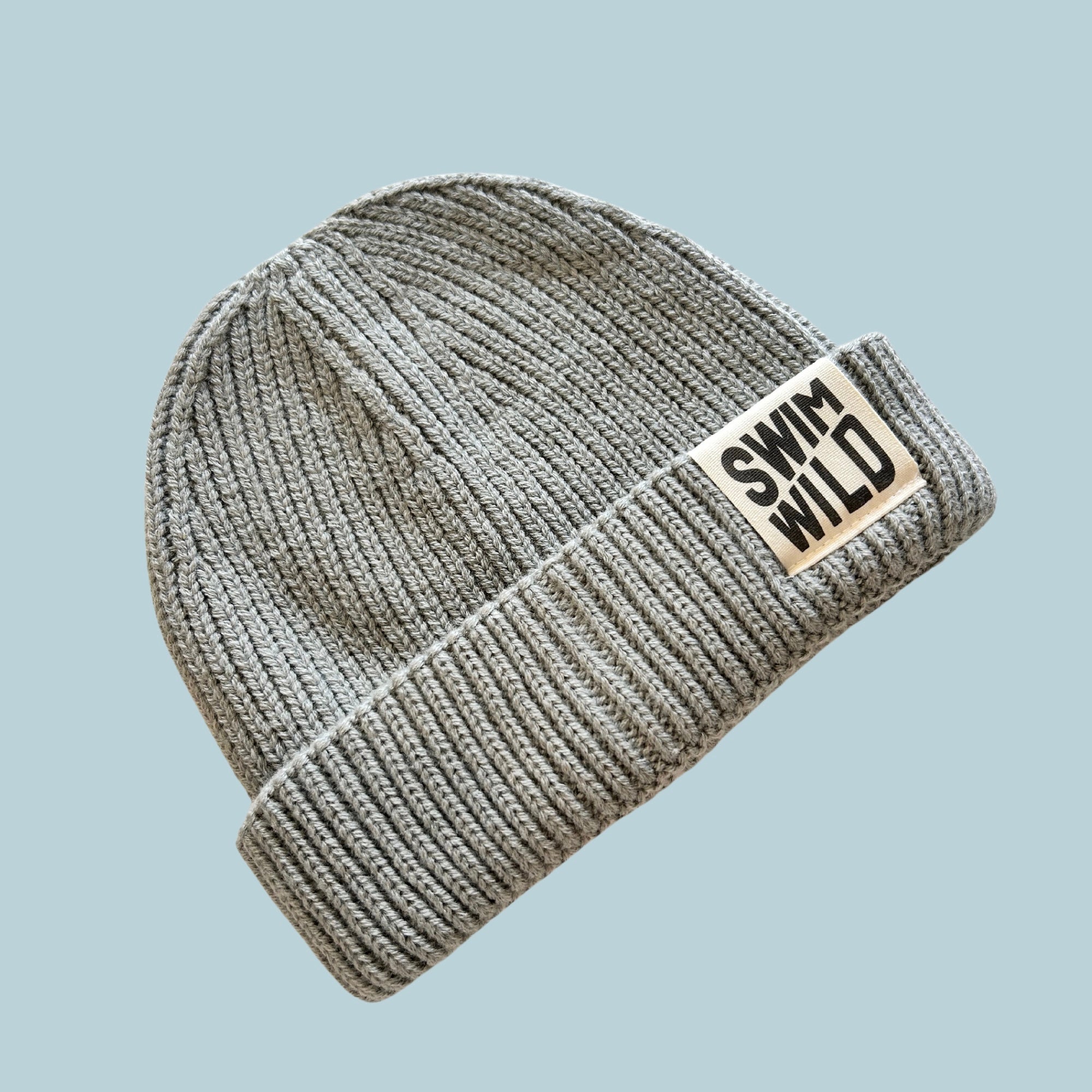 Fishermans Chunky Knit hat / Silver