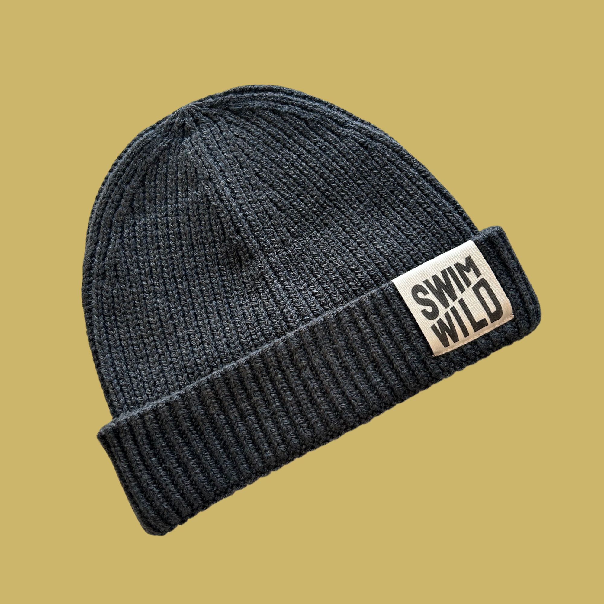 Fisherman Chunky Knit hat - Steel