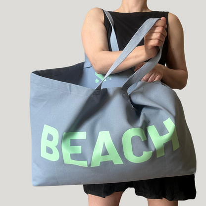Jumbo BEACH  Bag Sky/Mint