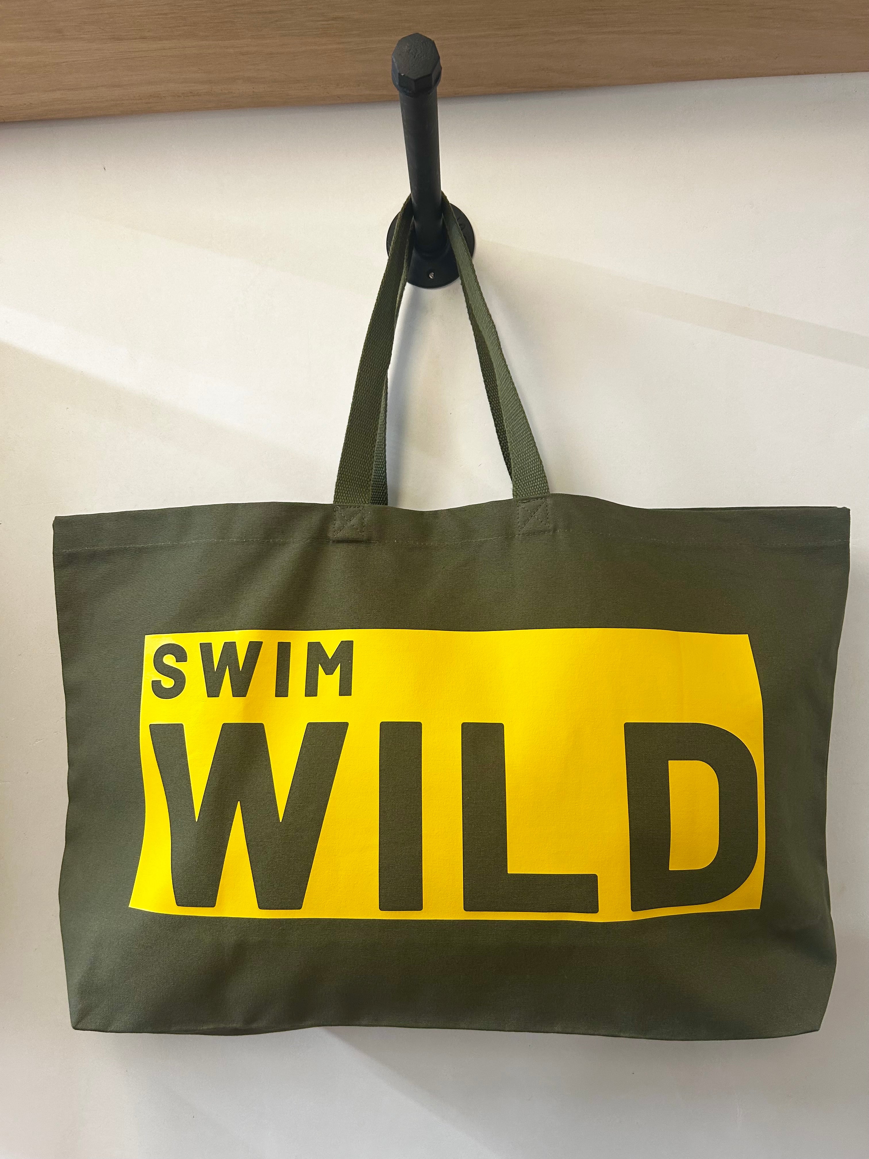Jumbo Swim Wild Bag | Olive / Sun Yellow