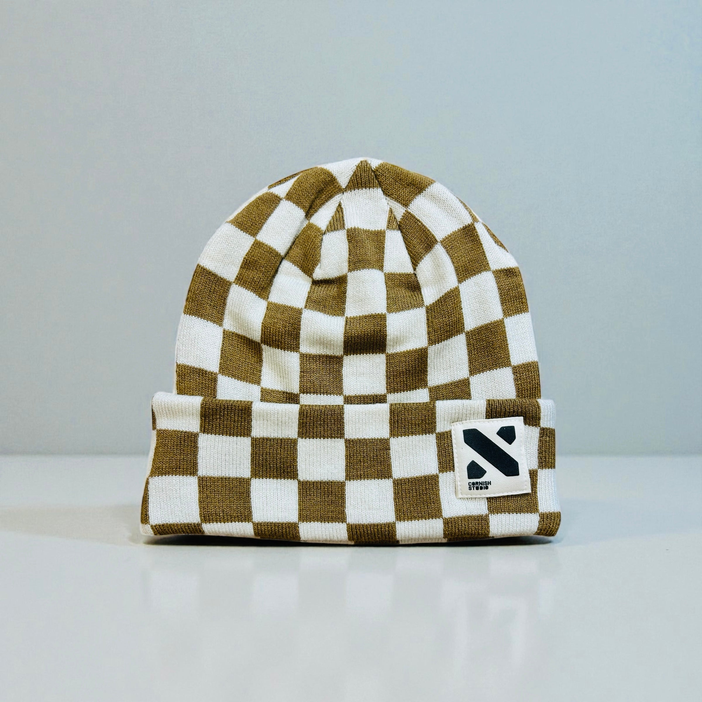 Checkered Hat / Natural