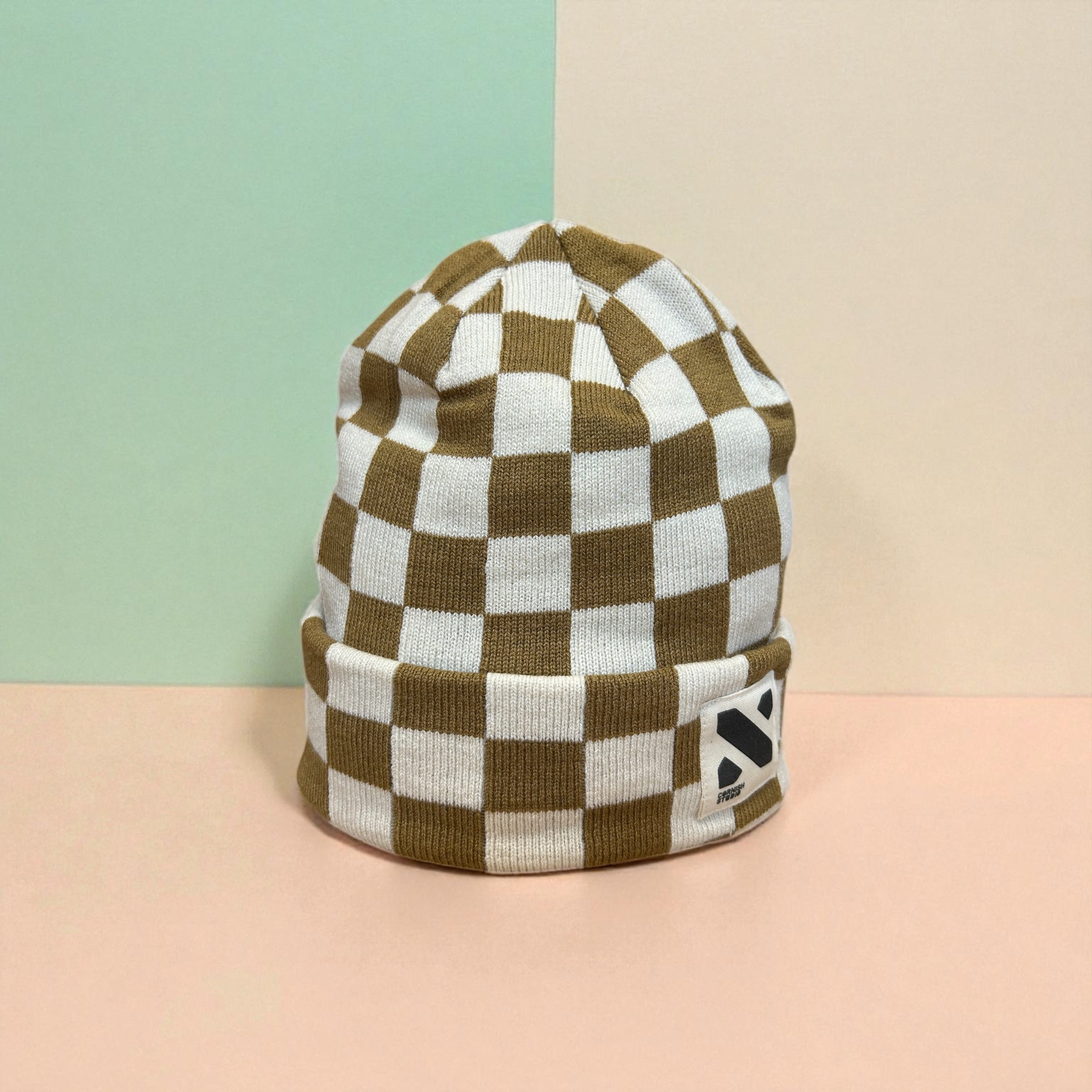 Checkered Hat / Natural